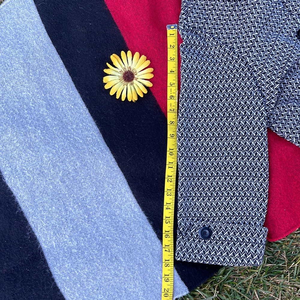 🌺 CHARTER CLUB; Black & White Short Blazer with 3/4 Sleeves. Sz. OX Fits 14-16! - Picture 8 of 10